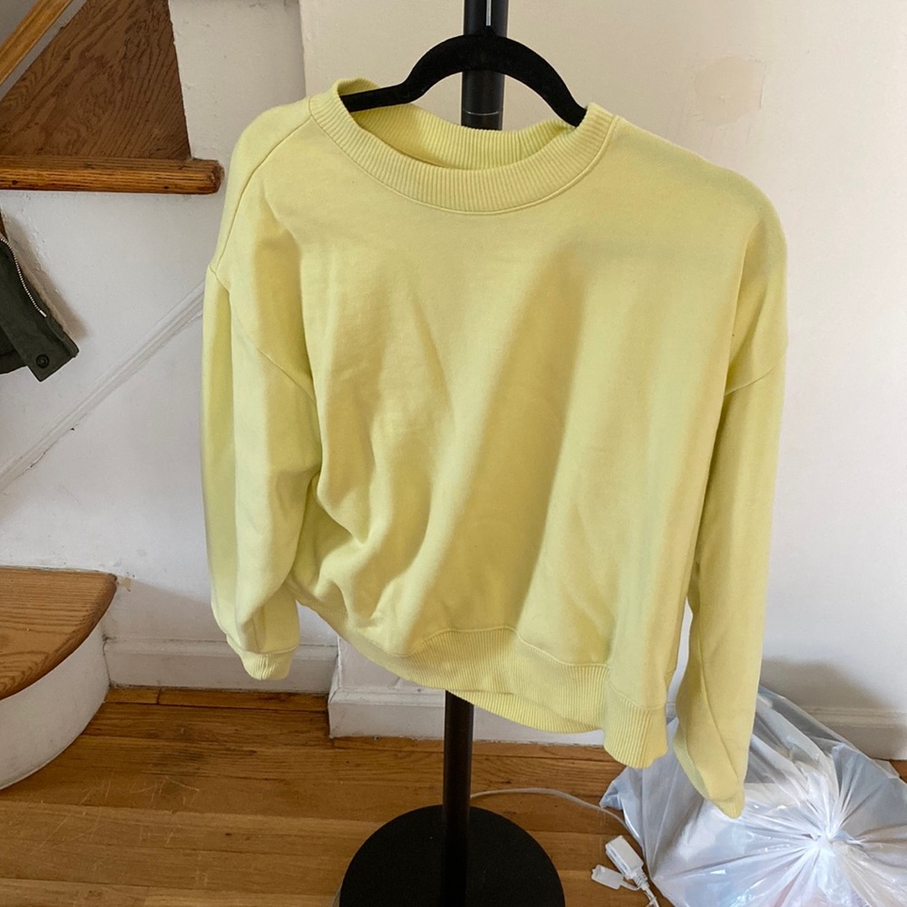 Yellow crew neck